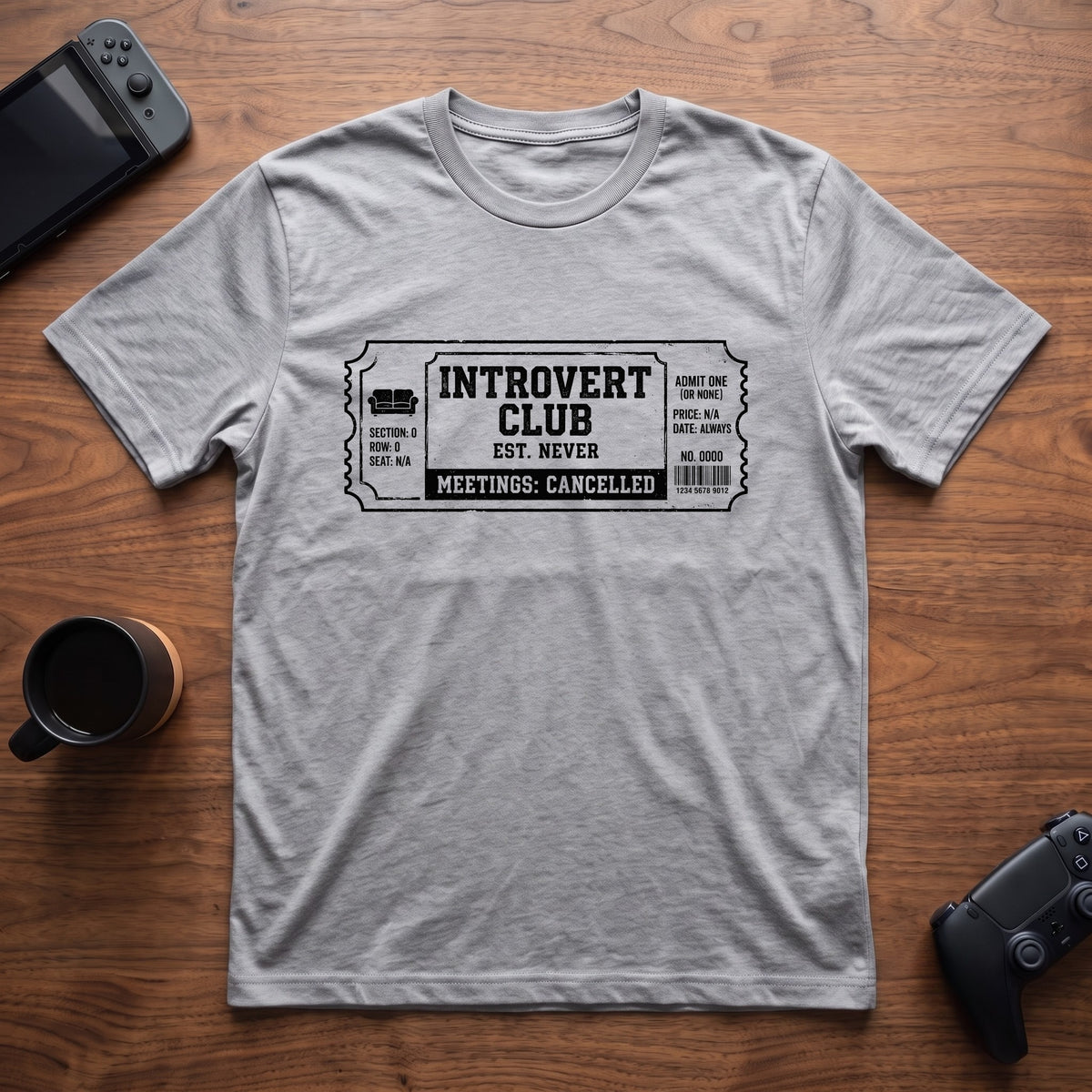 Meetings Cancelled T-Shirt - Sport Grey