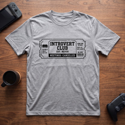 Meetings Cancelled T-Shirt - Sport Grey