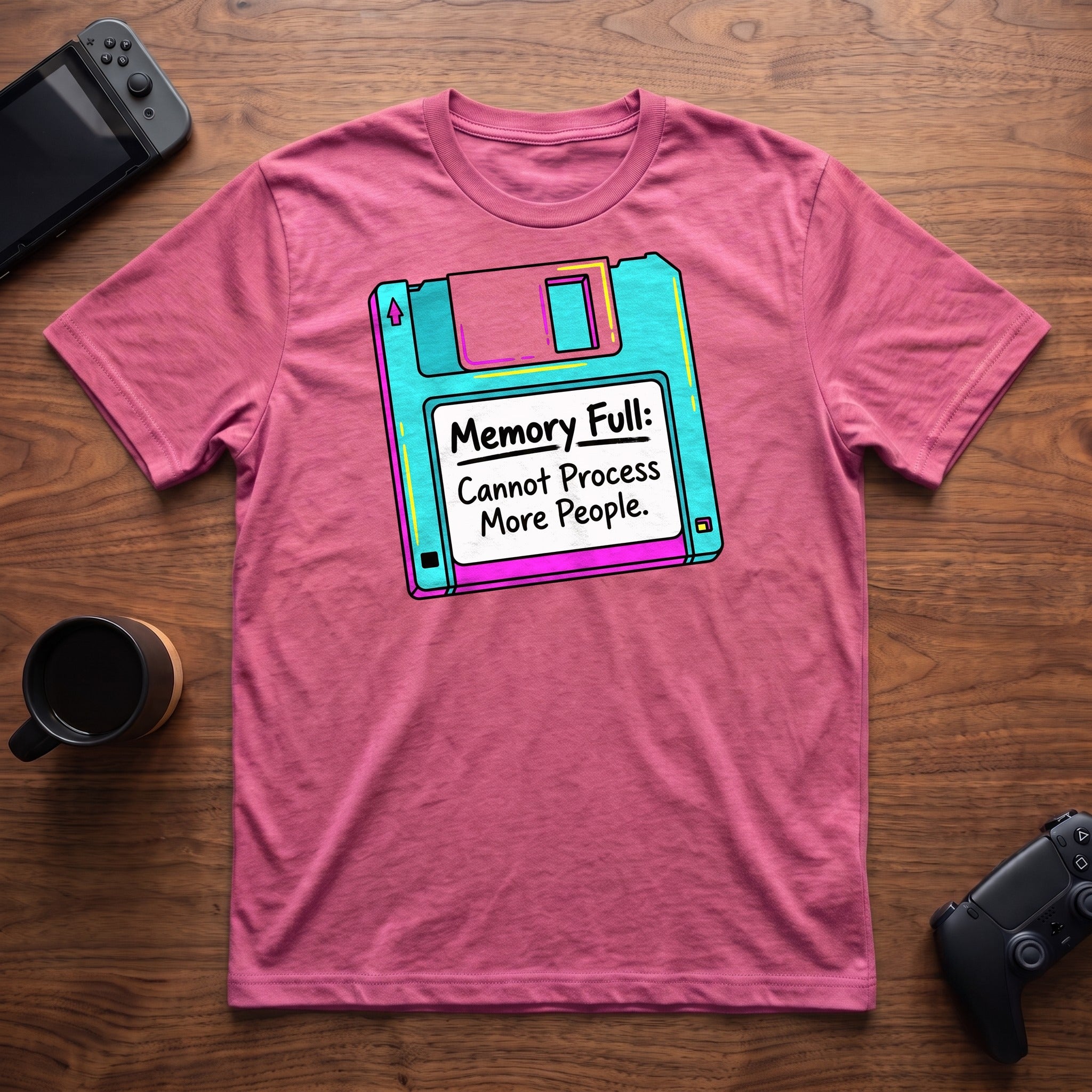 Memory Full T-Shirt - Heather Berry