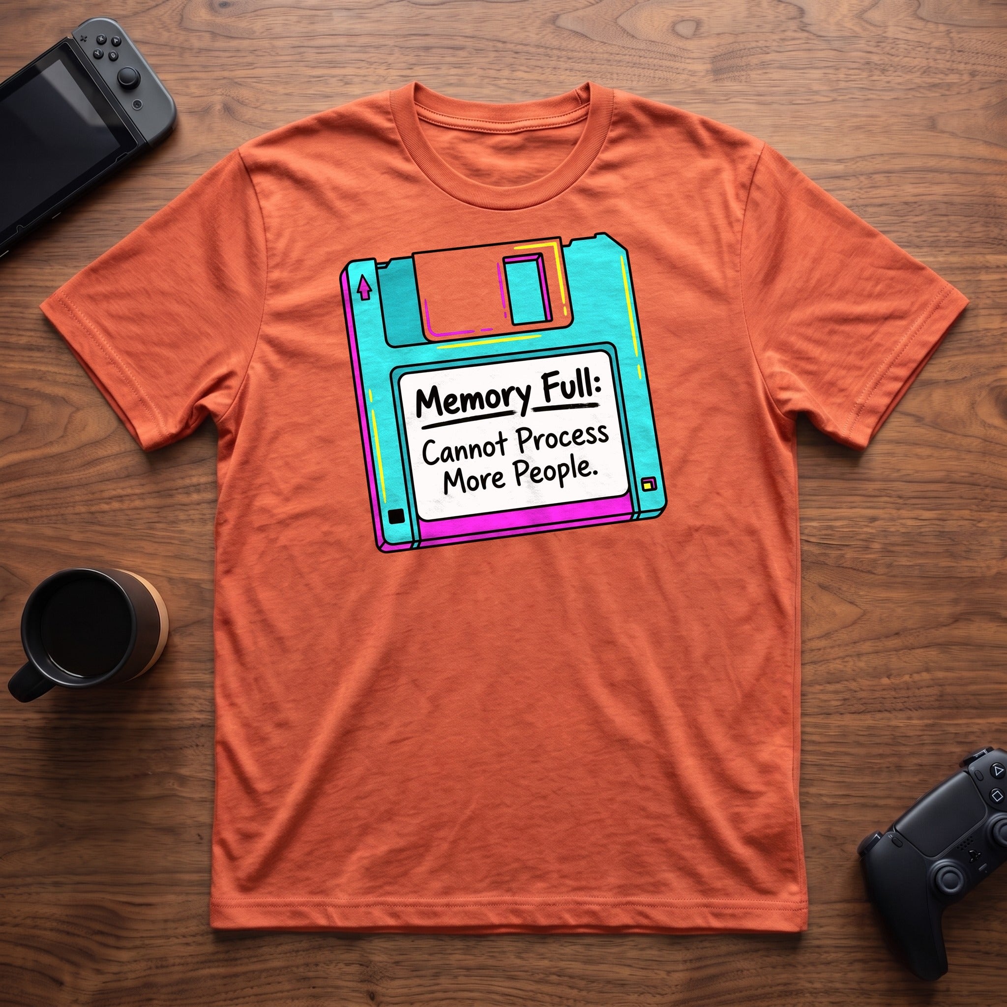 Memory Full T-Shirt - Heather Orange