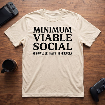 Minimum Viable Social T-Shirt - Natural