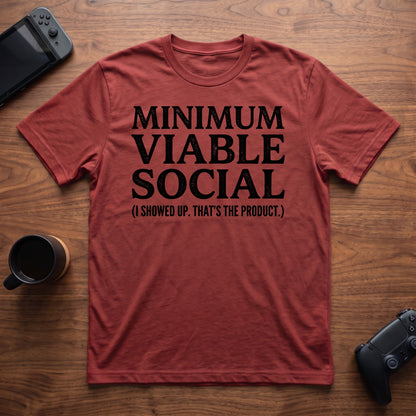 Minimum Viable Social T-Shirt - Red
