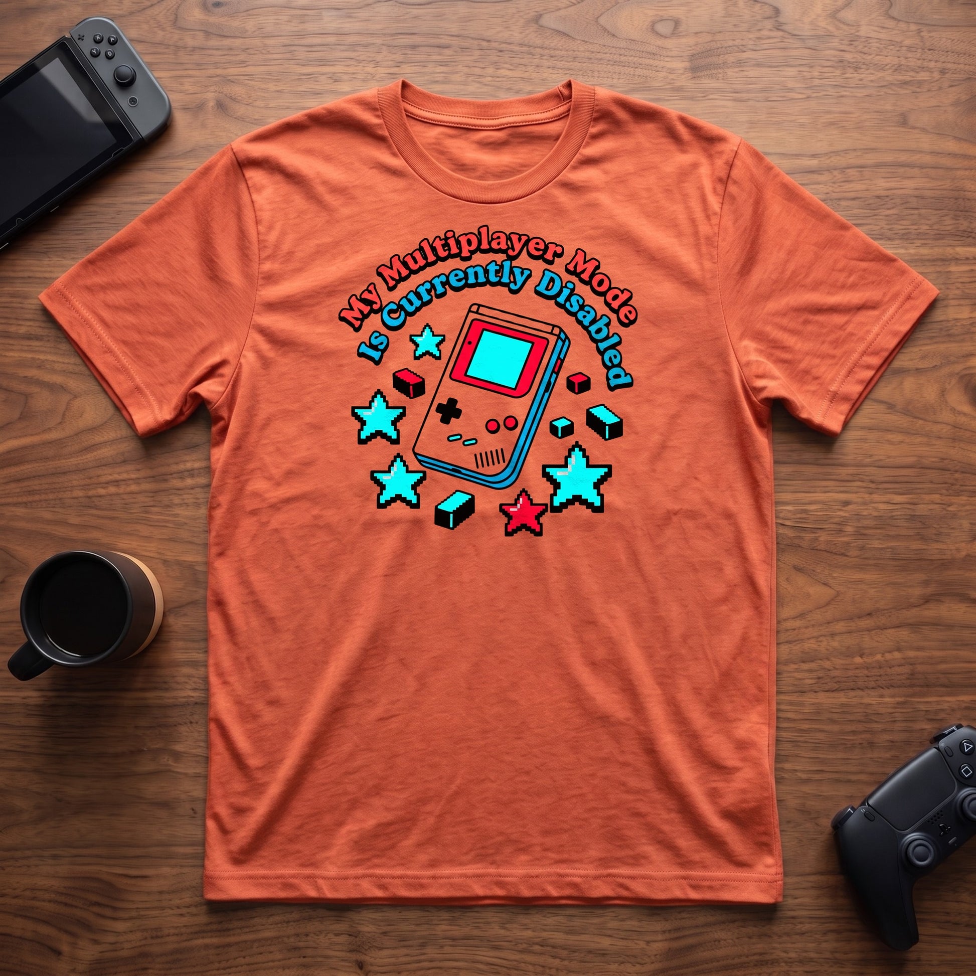 Multiplayer Mode Disabled T-Shirt - Heather Orange