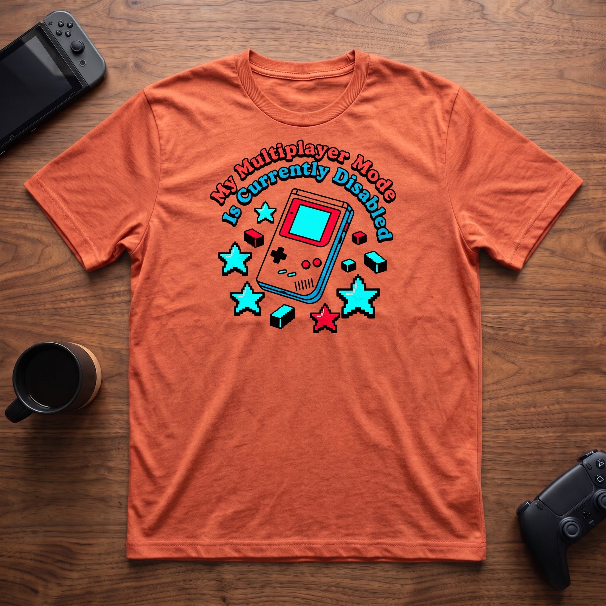 Multiplayer Mode Disabled T-Shirt - Heather Orange