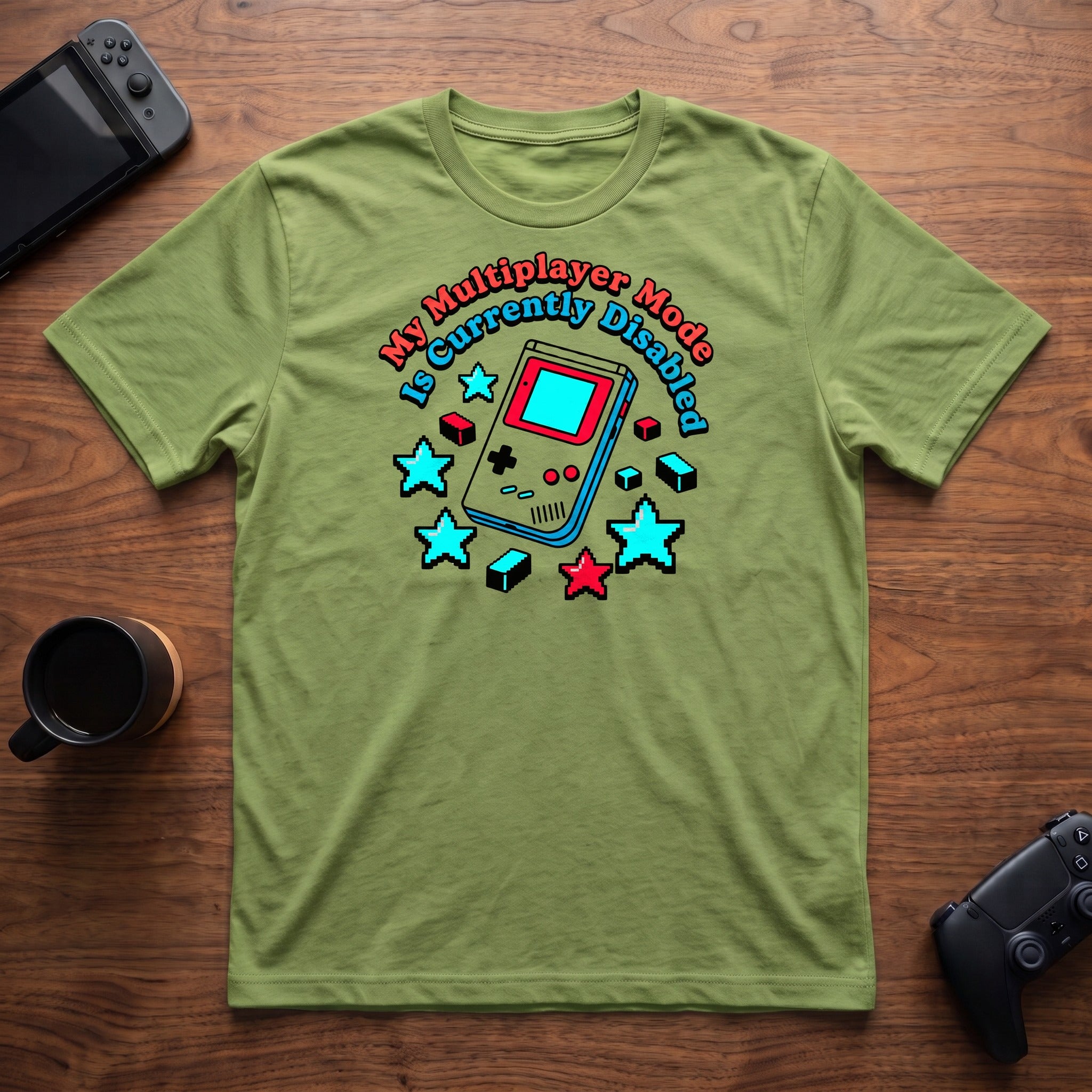 Multiplayer Mode Disabled T-Shirt - Lime