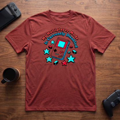 Multiplayer Mode Disabled T-Shirt - Red
