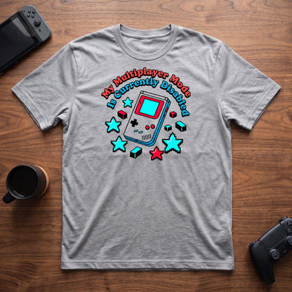 Multiplayer Mode Disabled T-Shirt - Sport Grey