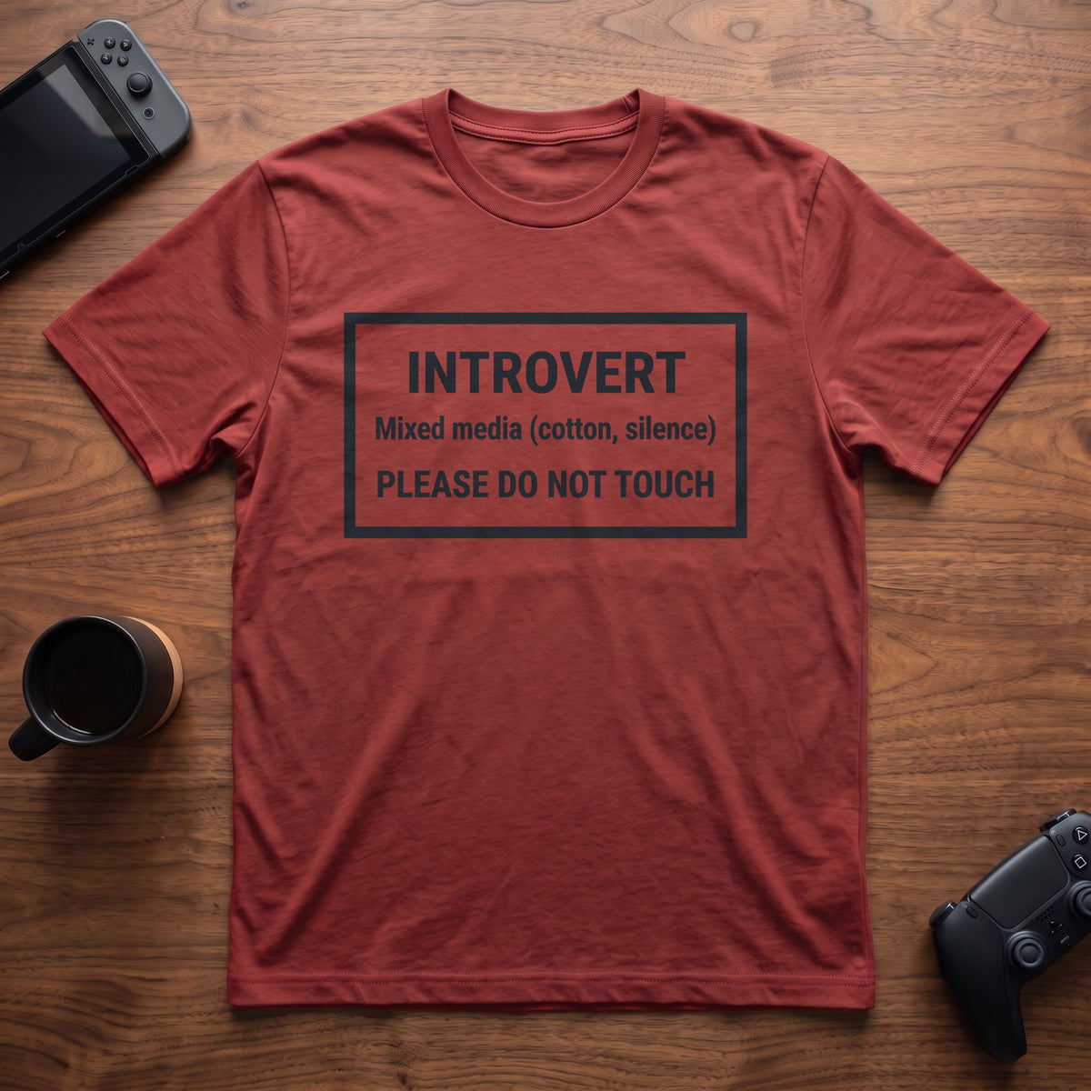 Museum Label T-Shirt - Red