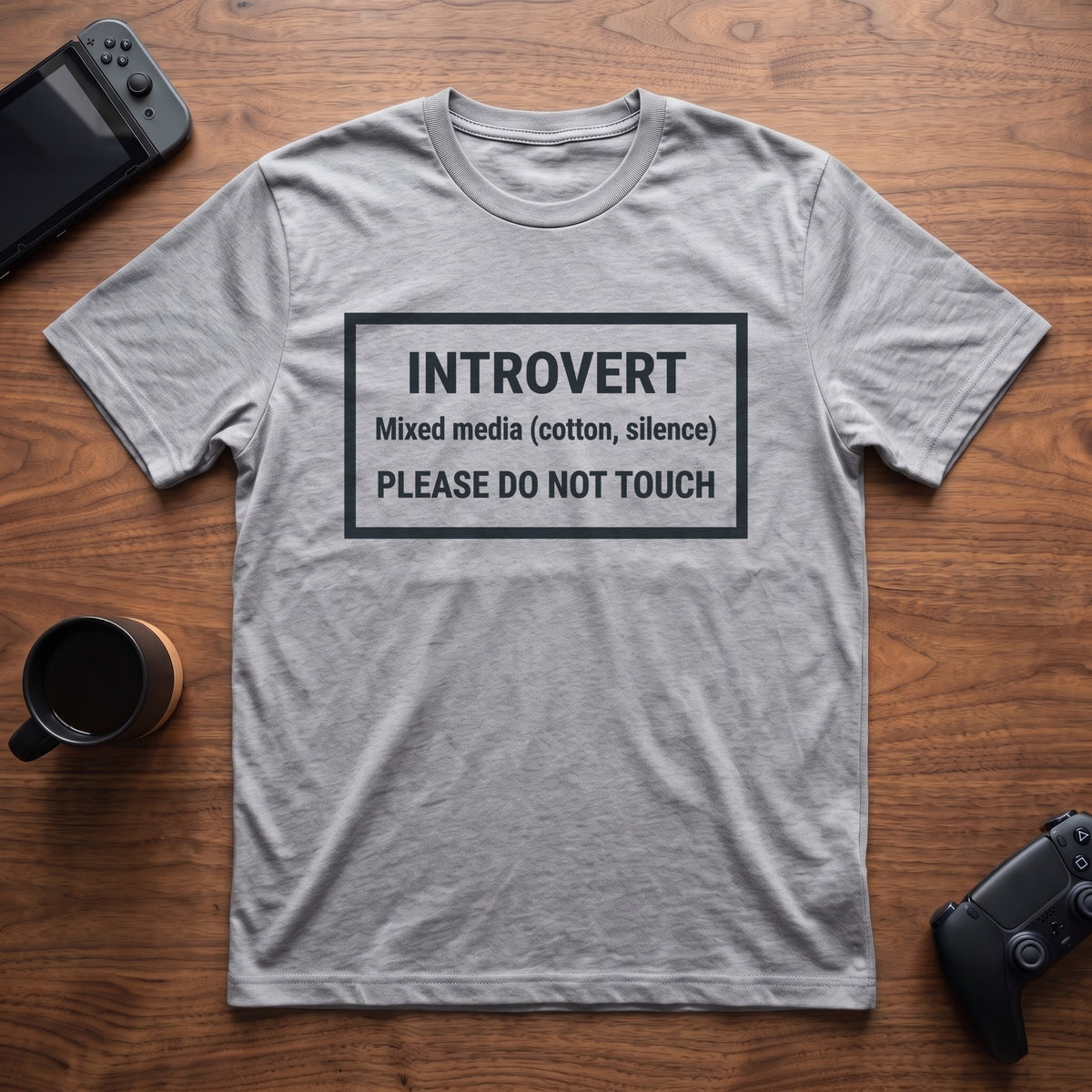 Museum Label T-Shirt - Sport Grey