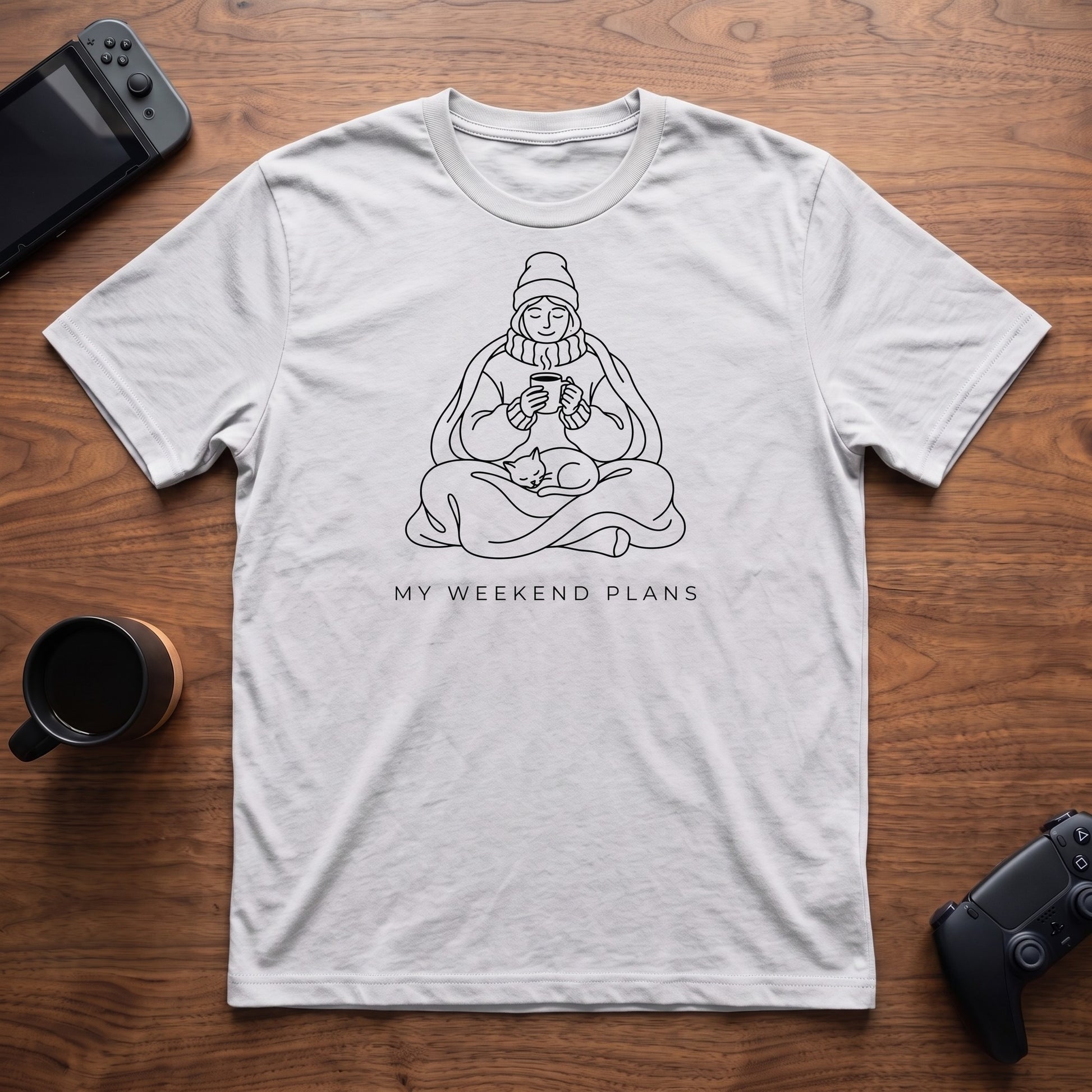 My Weekend Plans T-Shirt - White