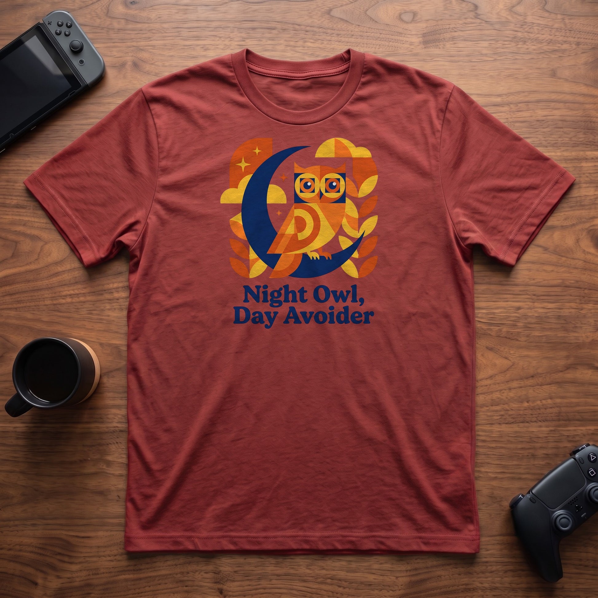Night Owl T-Shirt - Red