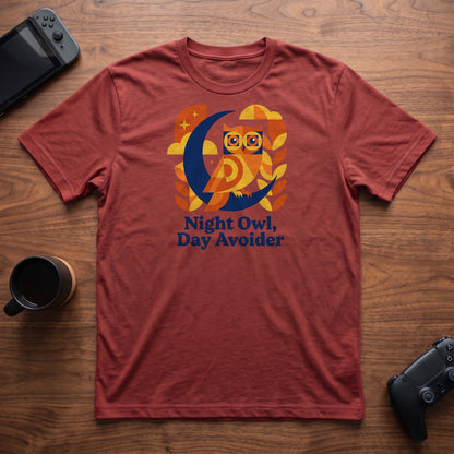 Night Owl T-Shirt - Red