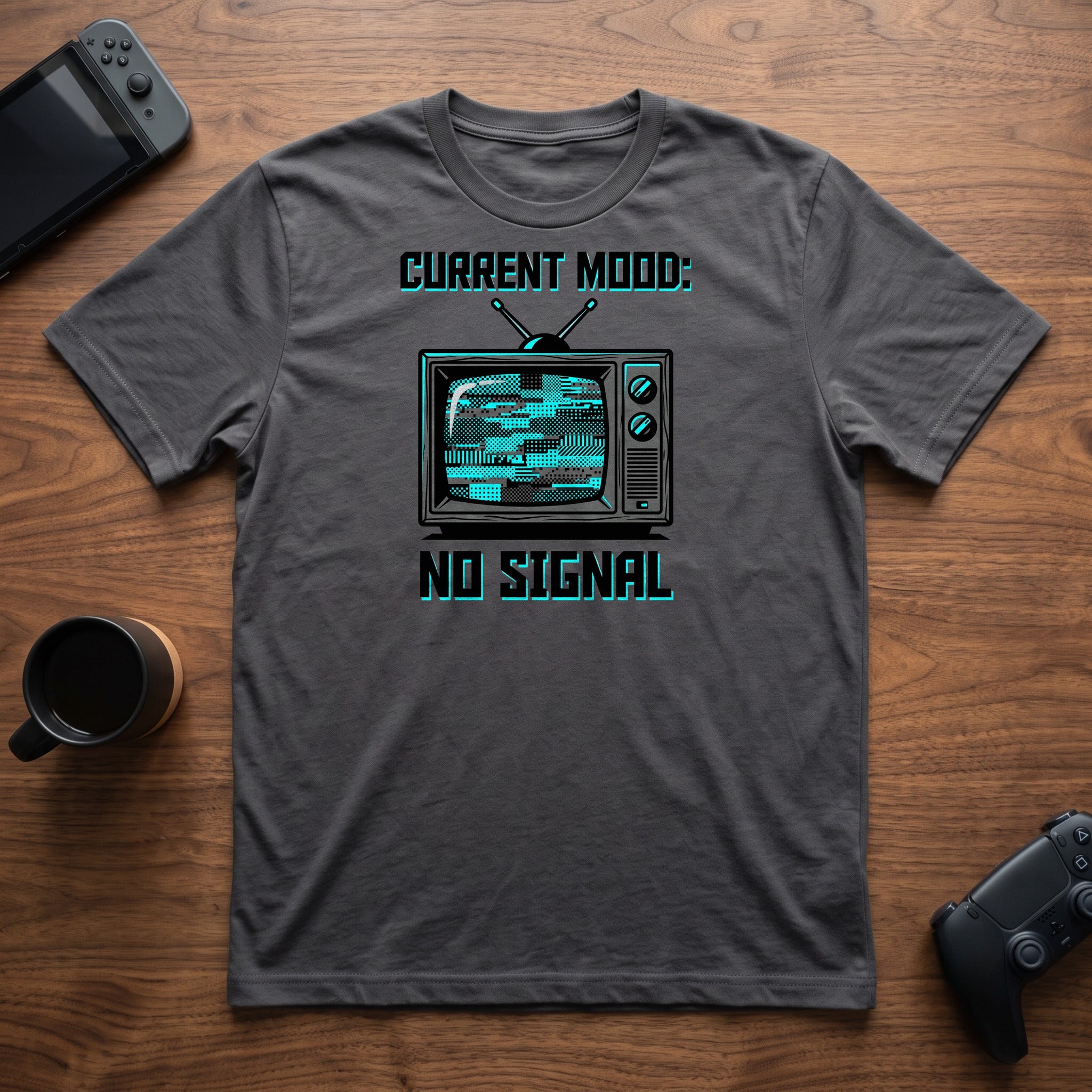 No Signal T-Shirt - Charcoal