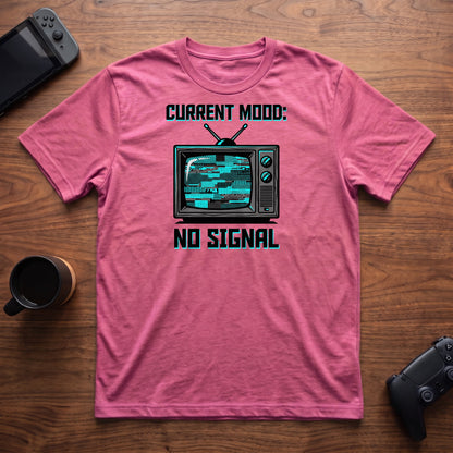 No Signal T-Shirt - Heather Berry
