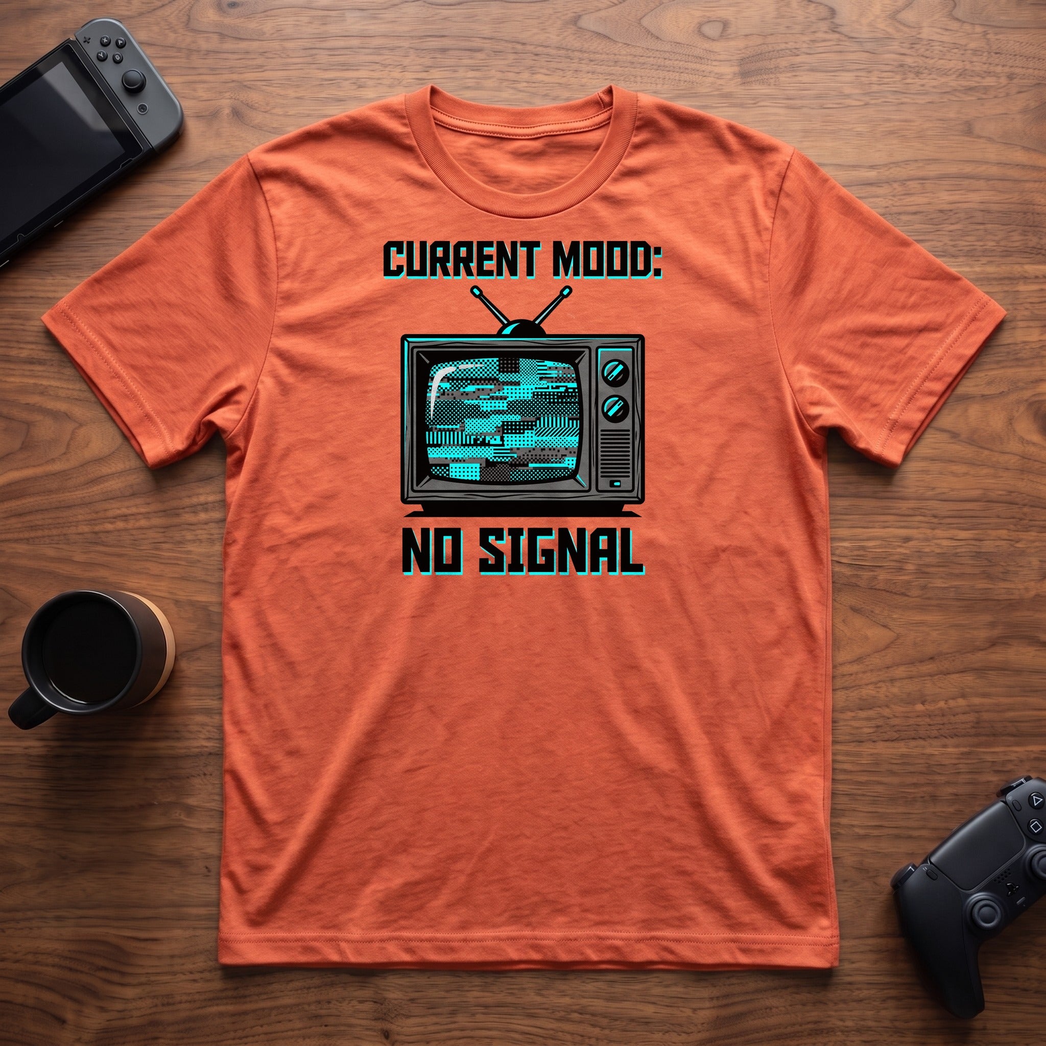 No Signal T-Shirt - Heather Orange