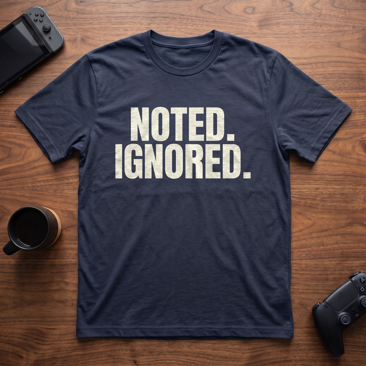 Noted Ignored T-Shirt - Navy
