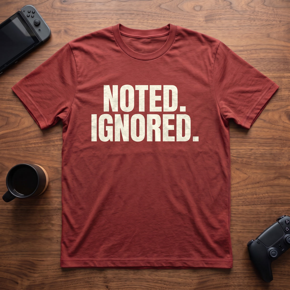Noted Ignored T-Shirt - Red