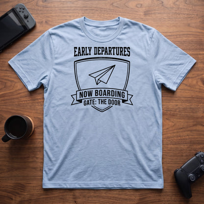 Now Boarding T-Shirt - Light Blue