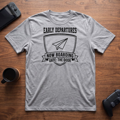 Now Boarding T-Shirt - Sport Grey