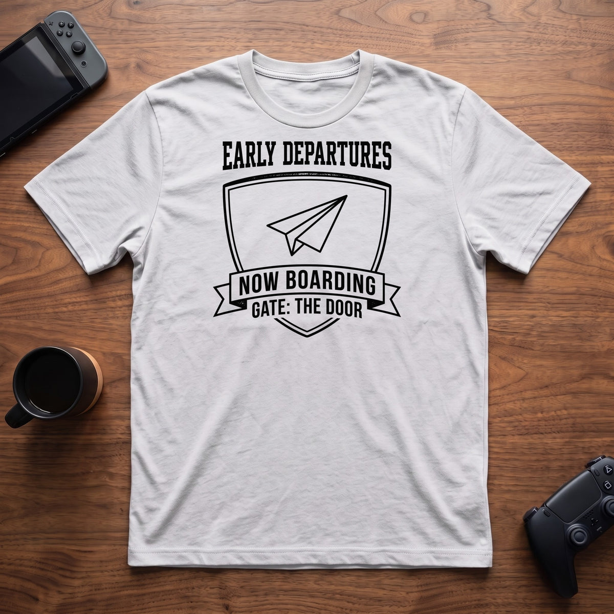 Now Boarding T-Shirt - White