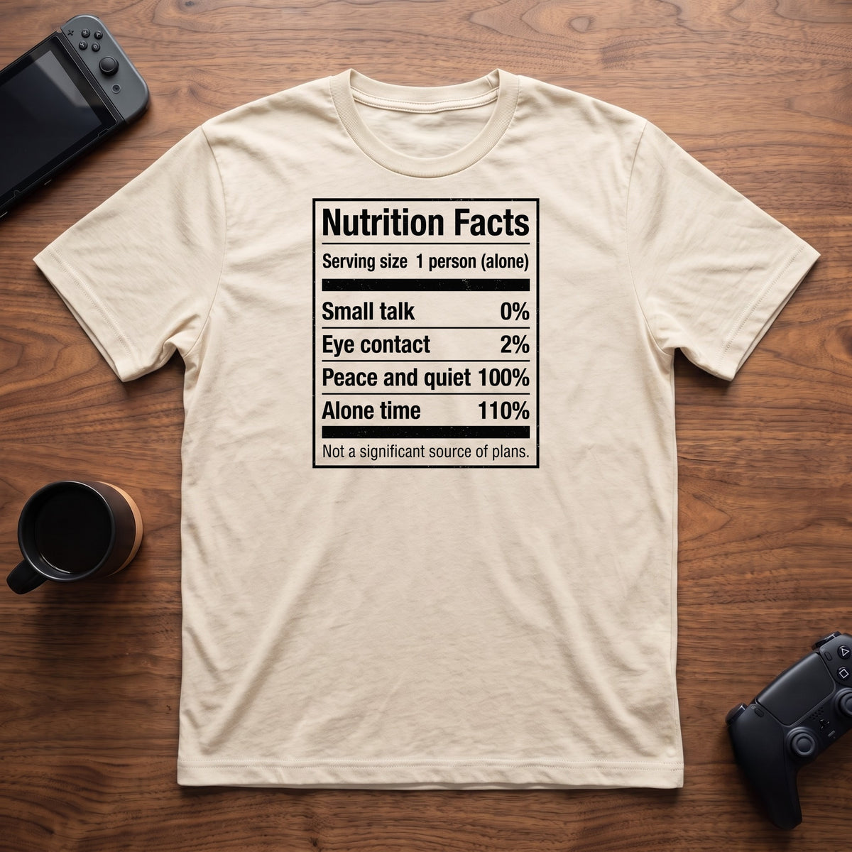 Nutrition Facts T-Shirt - Natural