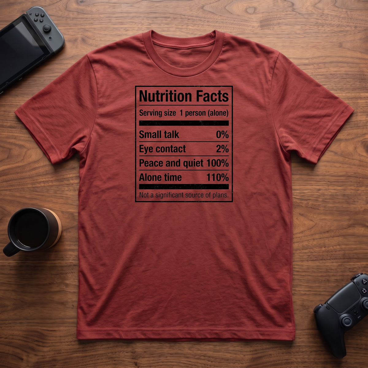 Nutrition Facts T-Shirt - Red