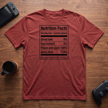 Nutrition Facts T-Shirt - Red