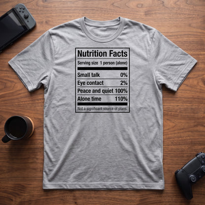 Nutrition Facts T-Shirt - Sport Grey