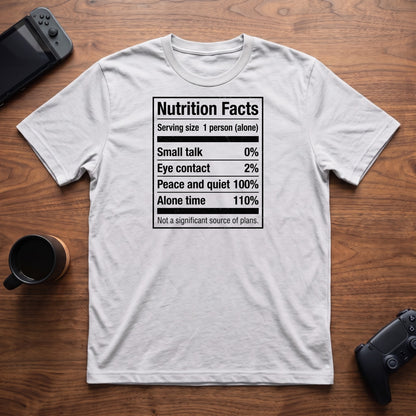Nutrition Facts T-Shirt - White