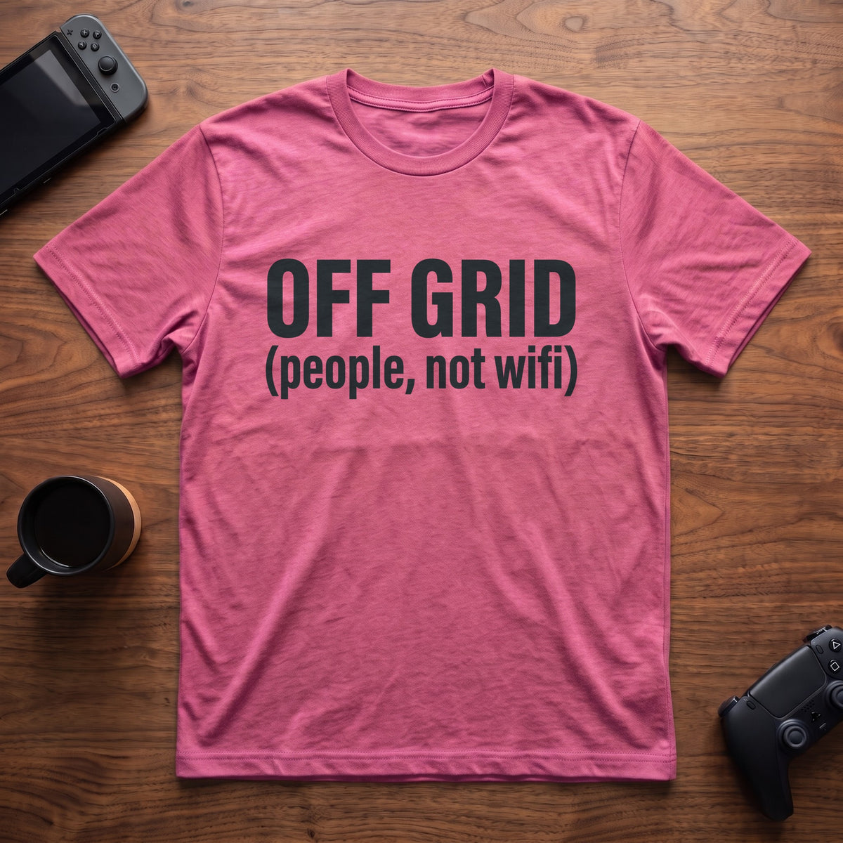 Off Grid T-Shirt - Heather Berry