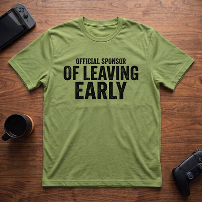 Sponsor of Leaving Early T-Shirt - Lime