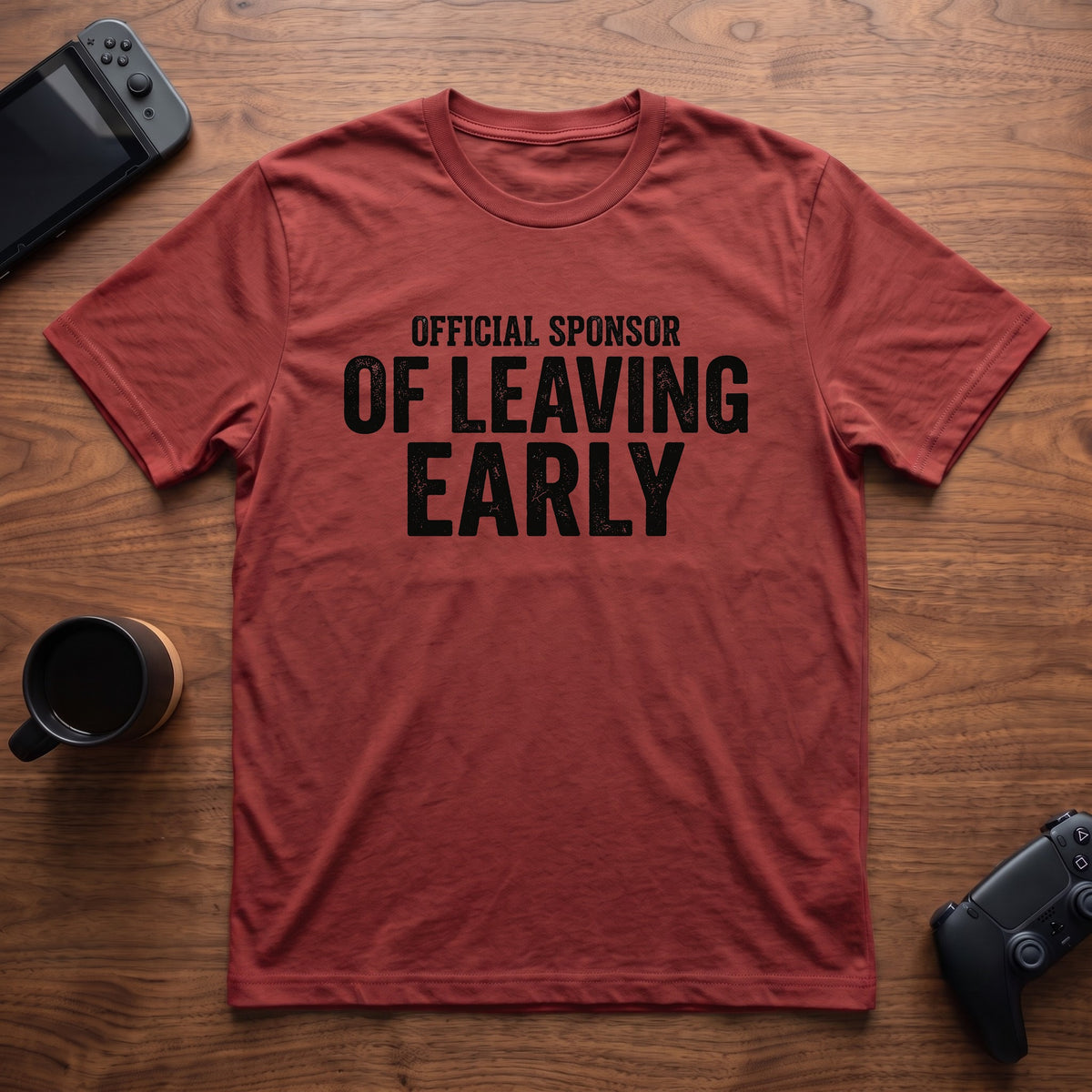 Sponsor of Leaving Early T-Shirt - Red