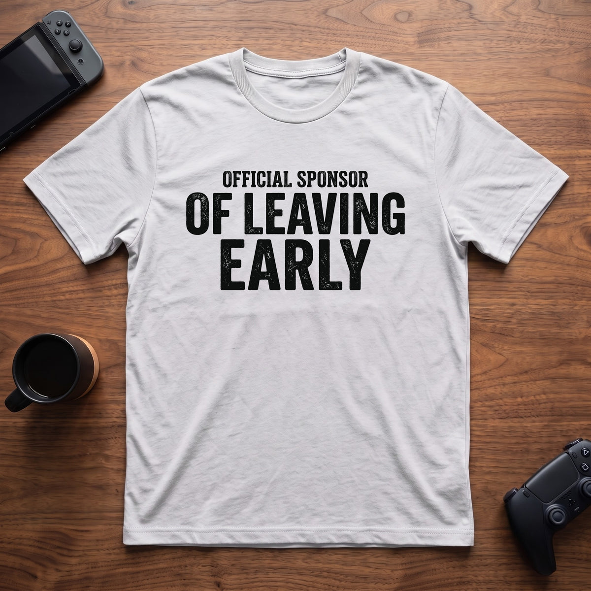 Sponsor of Leaving Early T-Shirt - White