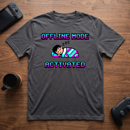Offline Mode Activated T-Shirt - Charcoal