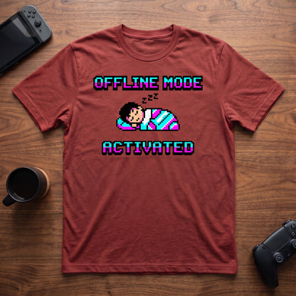 Offline Mode Activated T-Shirt - Red