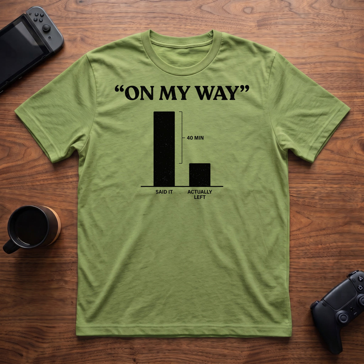 On My Way T-Shirt - Lime