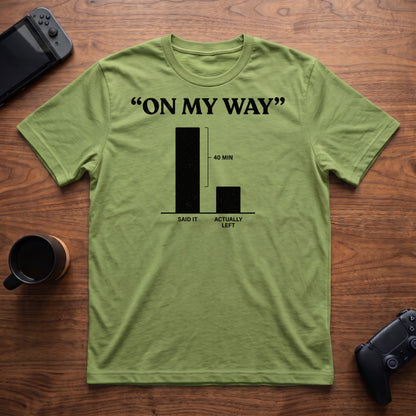 On My Way T-Shirt - Lime