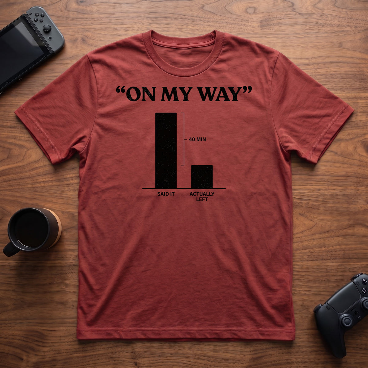 On My Way T-Shirt - Red