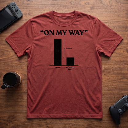 On My Way T-Shirt - Red