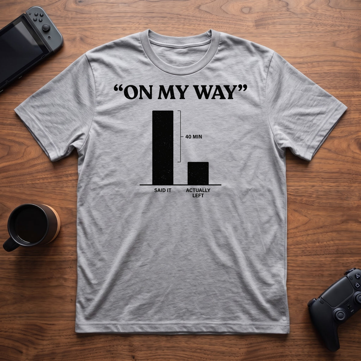 On My Way T-Shirt - Sport Grey