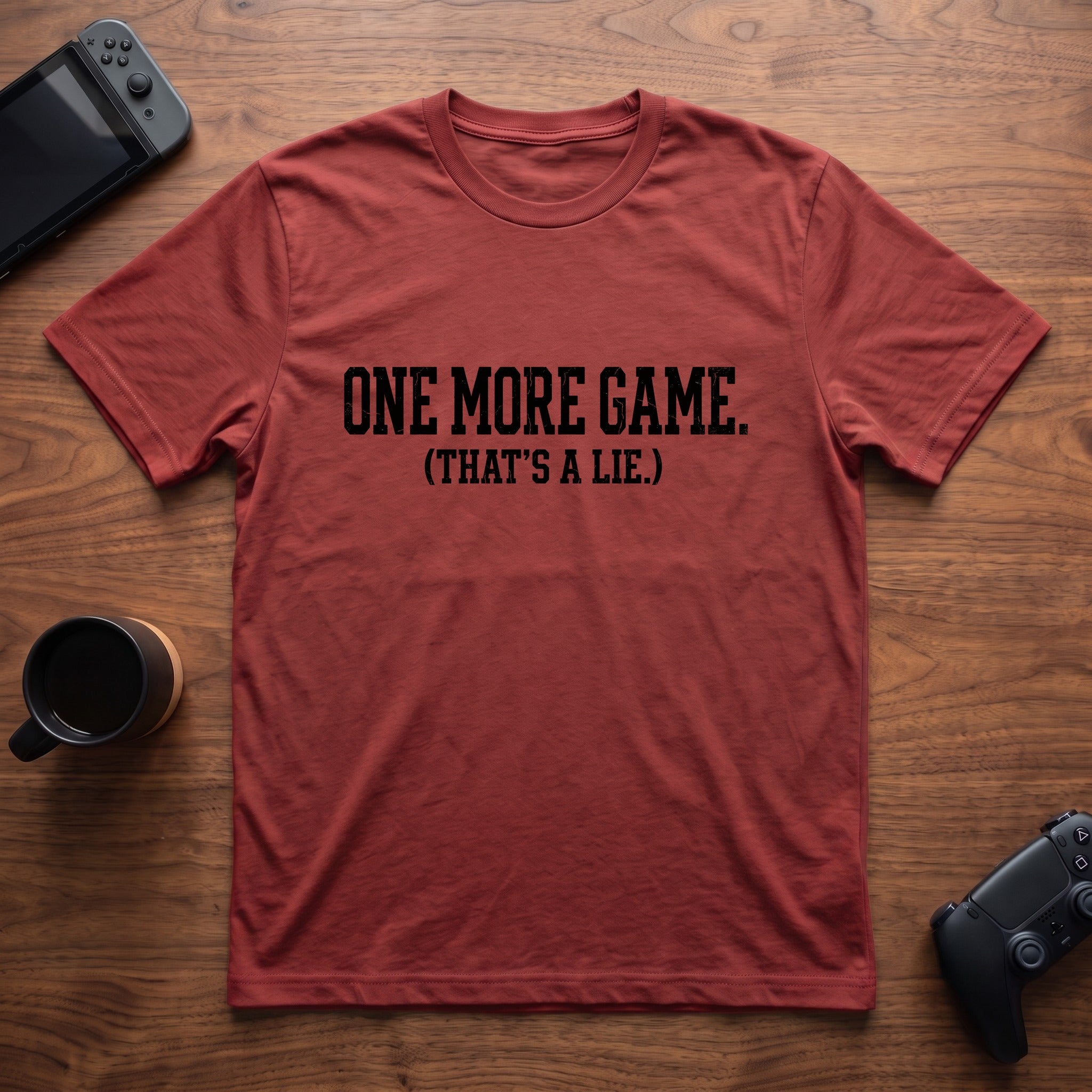 one-more-game-t-shirt - Red