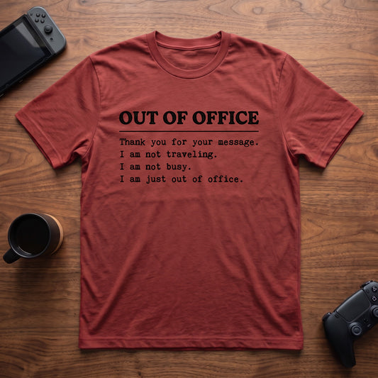 Out Of Office T-Shirt - Red