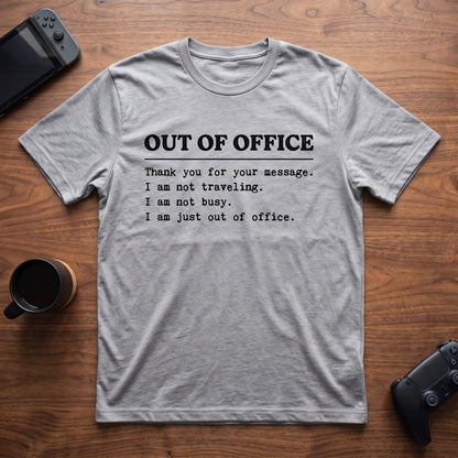 Out Of Office T-Shirt - Sport Grey