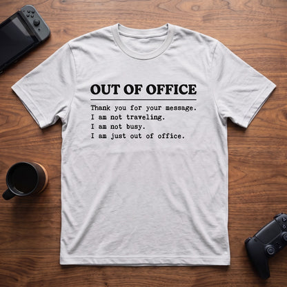 Out Of Office T-Shirt - White