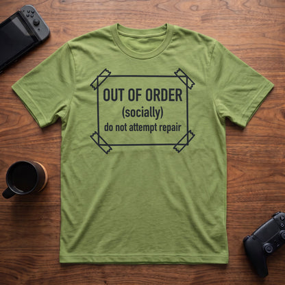 Out Of Order T-Shirt - Lime
