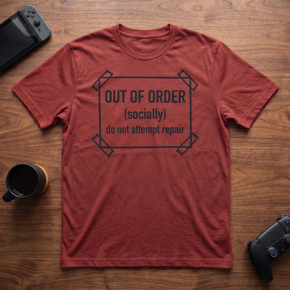 Out Of Order T-Shirt - Red