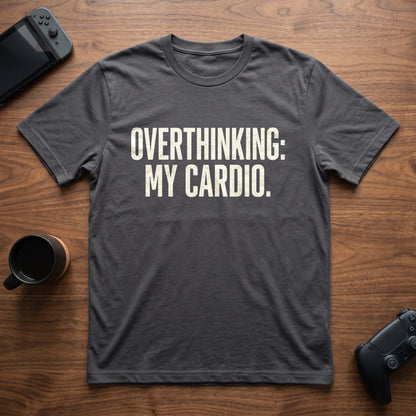 Overthinking Cardio T-Shirt - Charcoal