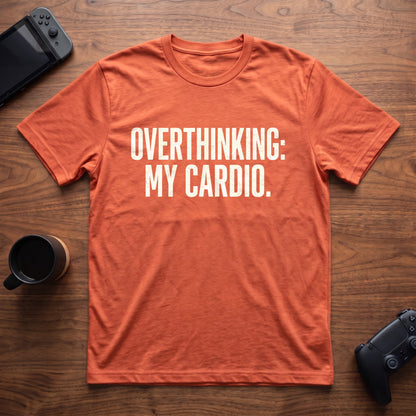 Overthinking Cardio T-Shirt - Heather Orange