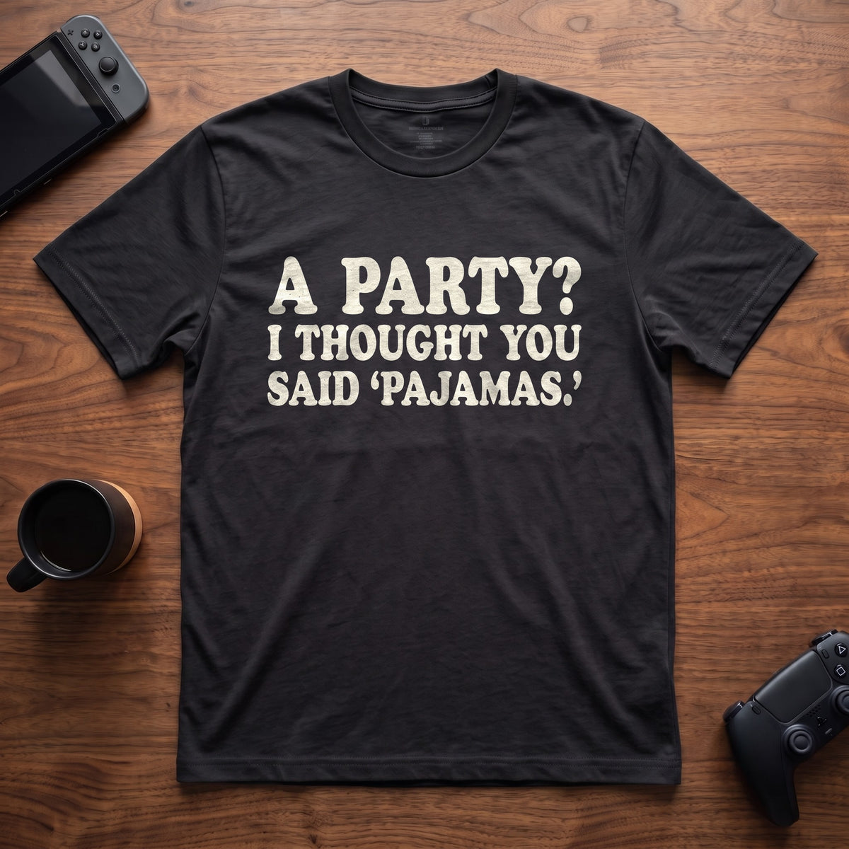 Pajamas T-Shirt - Black