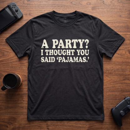 Pajamas T-Shirt - Black